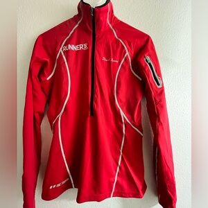 Pearl Izumi Pro Series Fly Evo Pullover 1/2 Zip Jacket Small Red Cycling Top